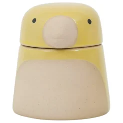 Fabrique de Styles Pots Et Bocaux*Pot oiseau avec couvercle en grès - Calao