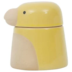 Fabrique de Styles Pots Et Bocaux*Pot oiseau avec couvercle en grès - Calao