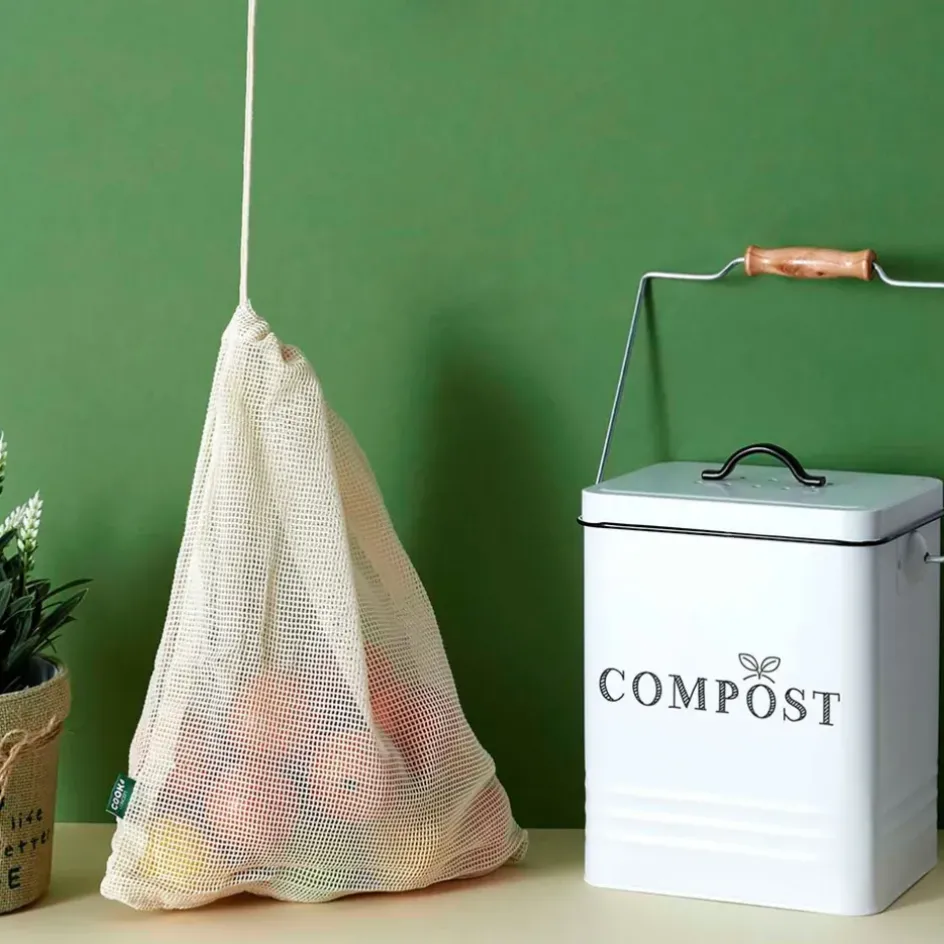 Fabrique de Styles Poubelles*Poubelle à compost en métal 5L