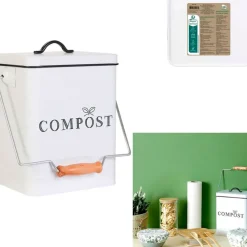 Fabrique de Styles Poubelles*Poubelle à compost en métal 5L