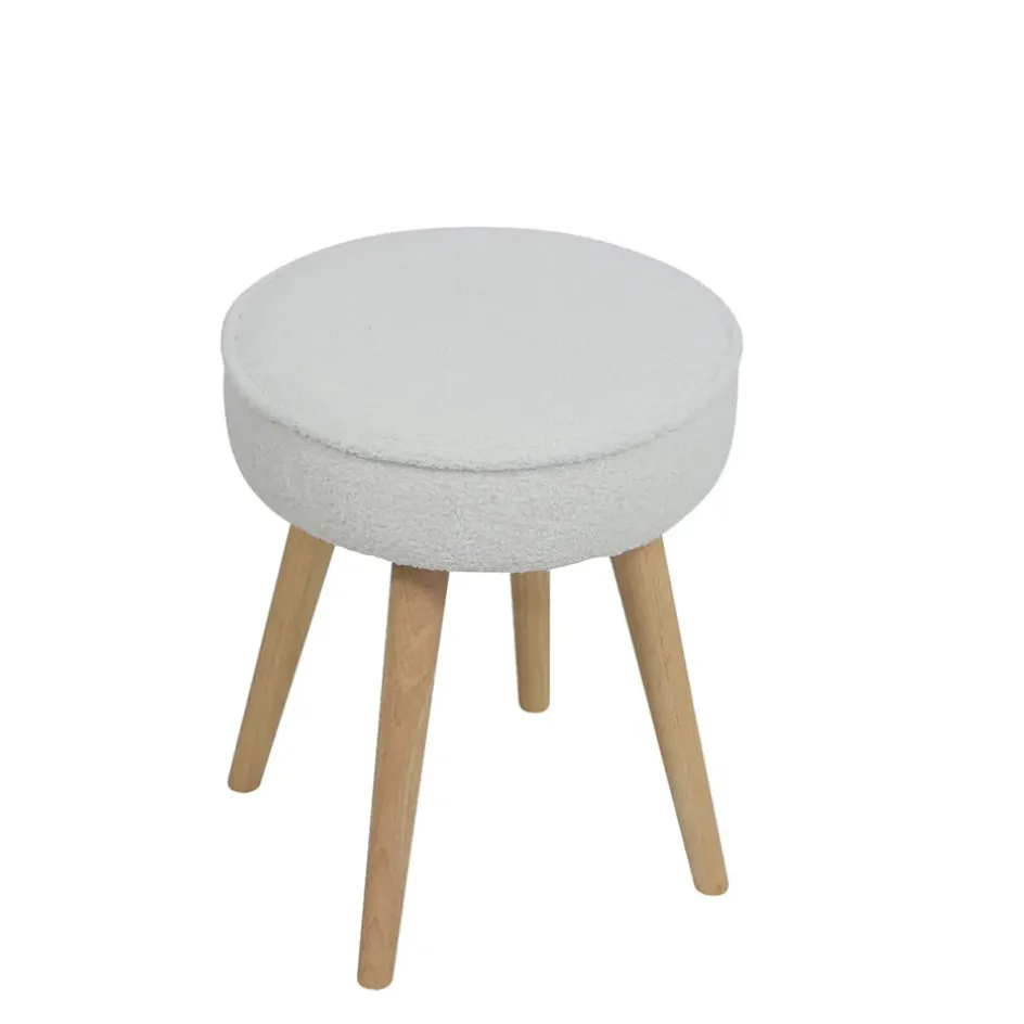 Fabrique de Styles Poufs Et Tabourets*Pouf en tissu bouclette - Popy