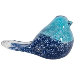 Fabrique de Styles Petits Objets Déco*Presse papier moineau en verre - Serin