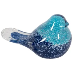 Fabrique de Styles Petits Objets Déco*Presse papier moineau en verre - Serin