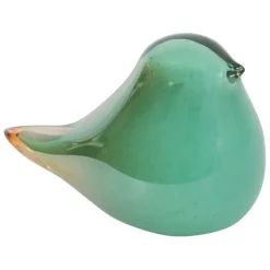 Fabrique de Styles Petits Objets Déco*Presse papier moineau en verre - Serin