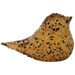 Fabrique de Styles Petits Objets Déco*Presse-papier moineau en verre et noir - Serin