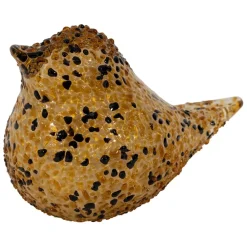 Fabrique de Styles Petits Objets Déco*Presse-papier moineau en verre et noir - Serin