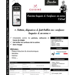 Fabrique de Styles Produits Ménagers*Produit d'entretien-cuisine laquee et surfaces en verre 750ml