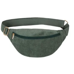 Fabrique de Styles Sacs Et Cabas*Sac banane en velours côtelé émeraude - Bananez