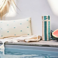 Fabrique de Styles Sacs*Sac bouteille isotherme en tissu et coton - Eté A La Mer