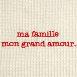 Fabrique de Styles Sacs Et Cabas*Sac grand amour en coton écru et rouge - Famille
