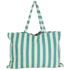 Fabrique de Styles Sacs Et Cabas*Sac tote bag en coton et polyester émeraude 55x40cm - Palma
