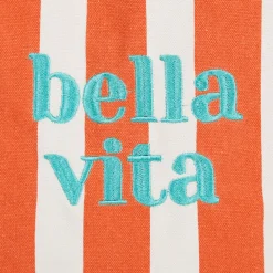 Fabrique de Styles Sacs Et Cabas*Sac tote bag en tissu corail et émeraude - Palma