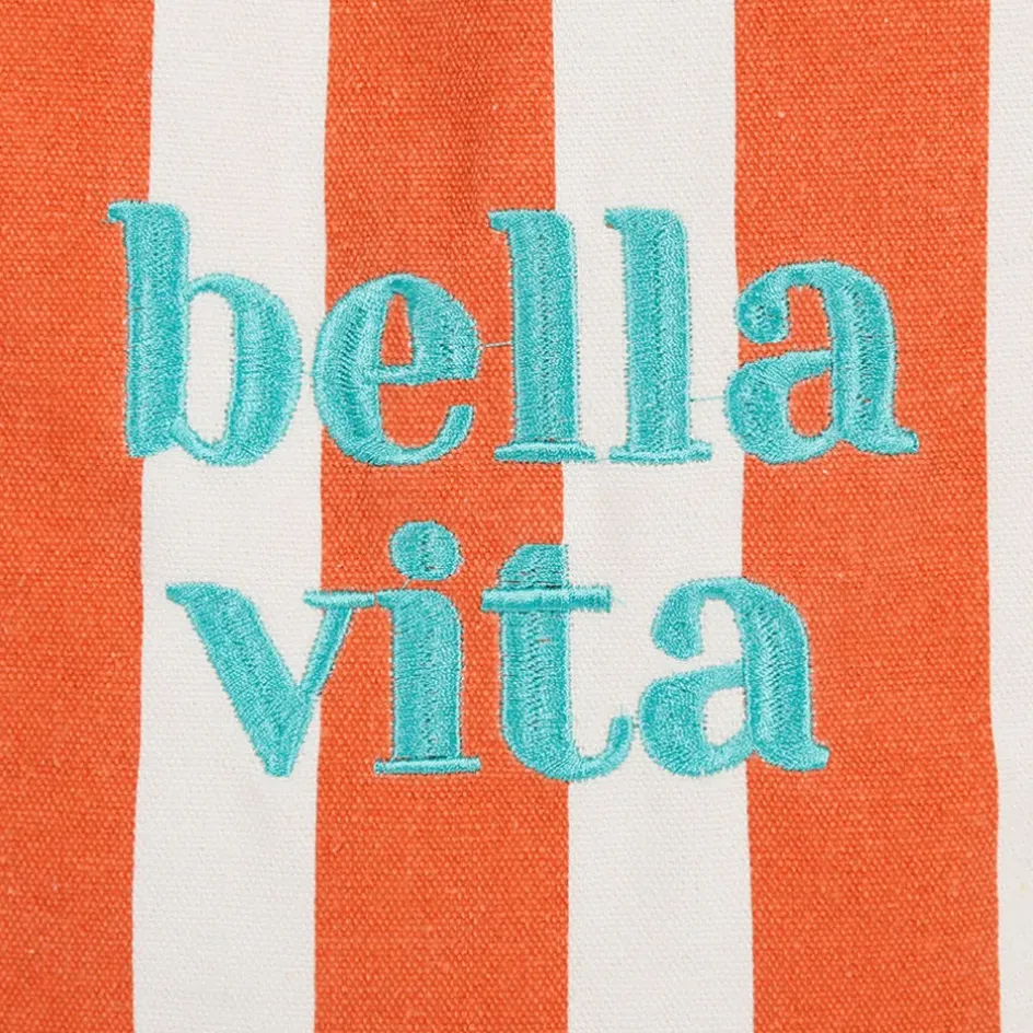 Fabrique de Styles Sacs Et Cabas*Sac tote bag en tissu corail et émeraude - Palma