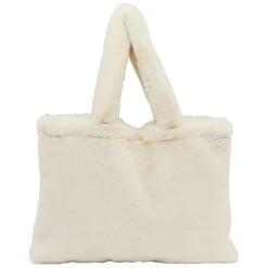Fabrique de Styles Sacs Et Cabas*Sac tote bag peluché écru - Adalie