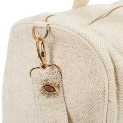 Fabrique de Styles Sacs Et Cabas*Sac week-end en coton et jute écru et doré - Greeka