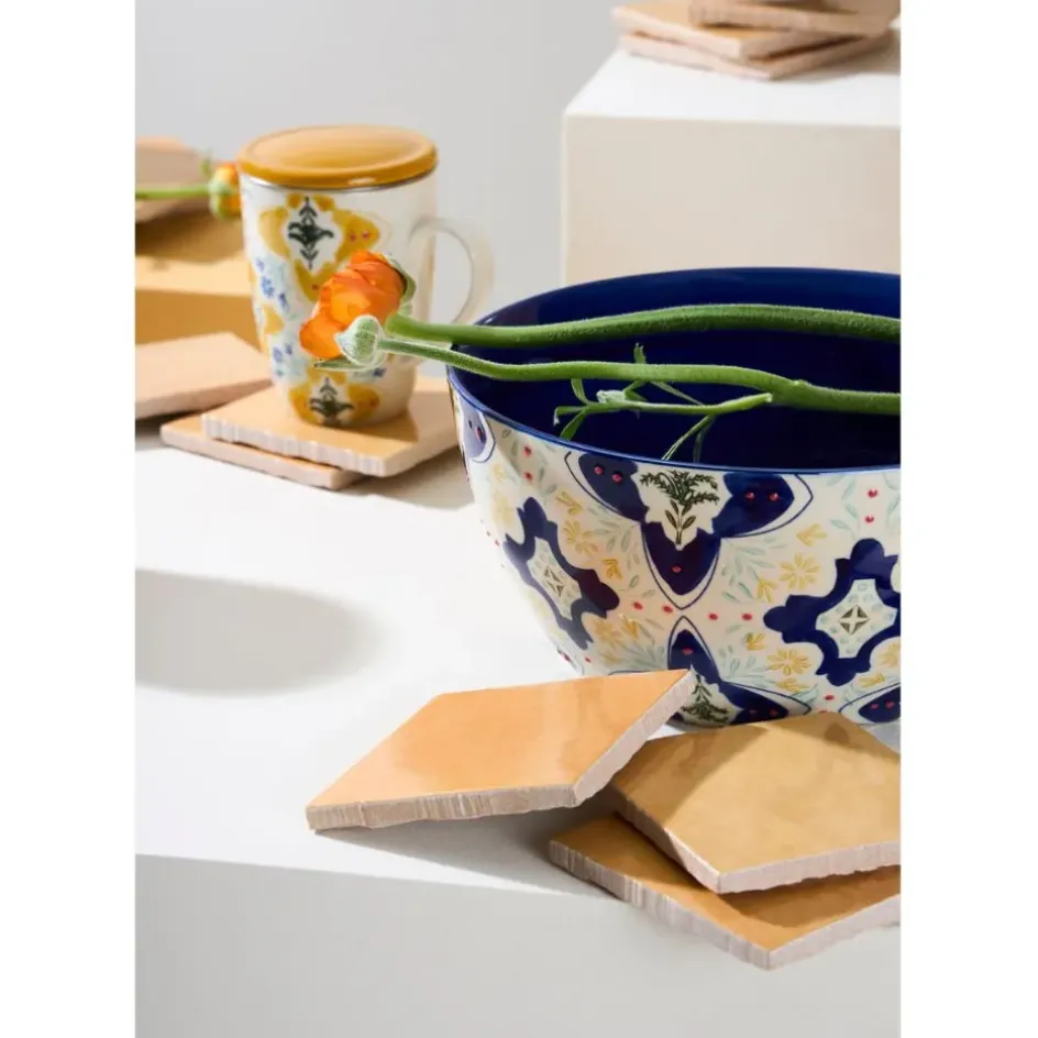 Fabrique de Styles Plats Et Saladiers*Saladier en grès bleu d23.5cm - Azulejo