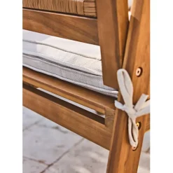 Enfant Fabrique de Styles Salons De Jardin|Jardin*Salon de jardin 4 pièces en acacia naturel et beige - Condao