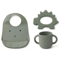 Enfant Fabrique de Styles Accessoires Repas*Set bavoir/gobelet/anneau de dentition carol faune