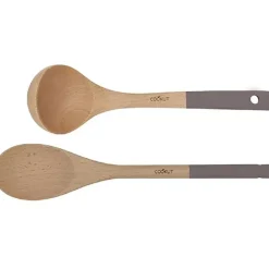 Fabrique de Styles Ustensibles De Cuisine*Set cuillère et louche en bois - Moka