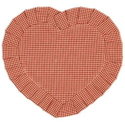 Fabrique de Styles Sets De Table*Set de table cœur en coton 35x30cm - Campagne