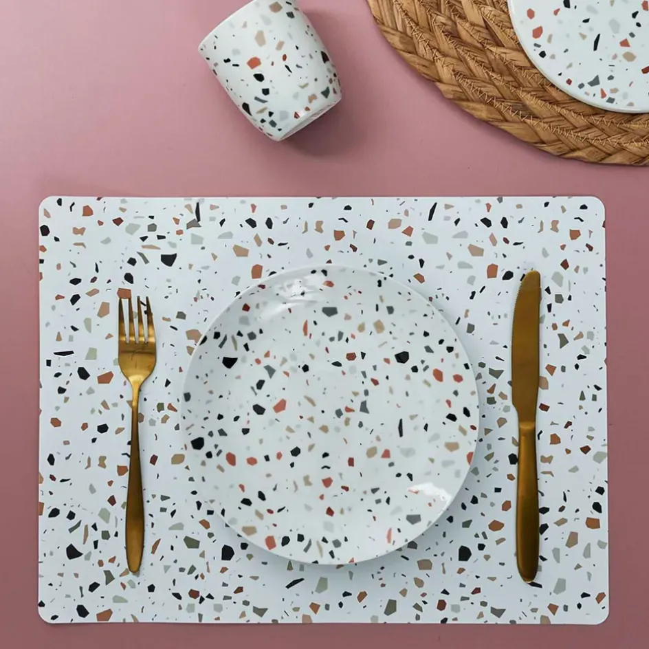 Fabrique de Styles Sets De Table*Set de table effet terrazzo 40x30cm