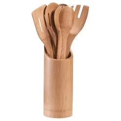 Fabrique de Styles Ustensibles De Cuisine*Set pot avec 7 ustensiles de cuisine en bambou