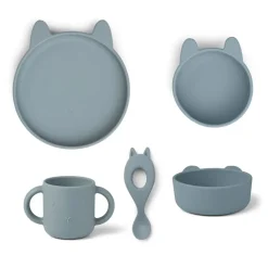 Enfant Fabrique de Styles Accessoires Repas*Set vaiselle enfant en silicone vivi lapin de mer