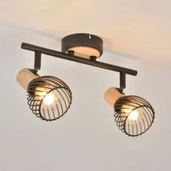 Fabrique de Styles Suspensions*Spot 2 lumières en métal h16cm mat noir - kento