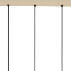 Fabrique de Styles Suspensions*Suspension 5 lampes en fer et manguier L114cm - Ferese