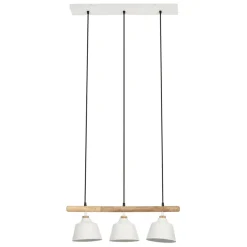 Fabrique de Styles Suspensions*Suspension 3 lampes en fer et manguier L66cm - Ferese
