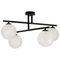 Fabrique de Styles Suspensions*Suspension 4 lumières en fer et verre h36cm - Ardecor