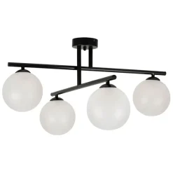 Fabrique de Styles Suspensions*Suspension 4 lumières en fer et verre h36cm - Ardecor