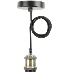 Fabrique de Styles Ampoules Et Cordons Électriques*Suspension antique dore - e27 - cable 70 cm