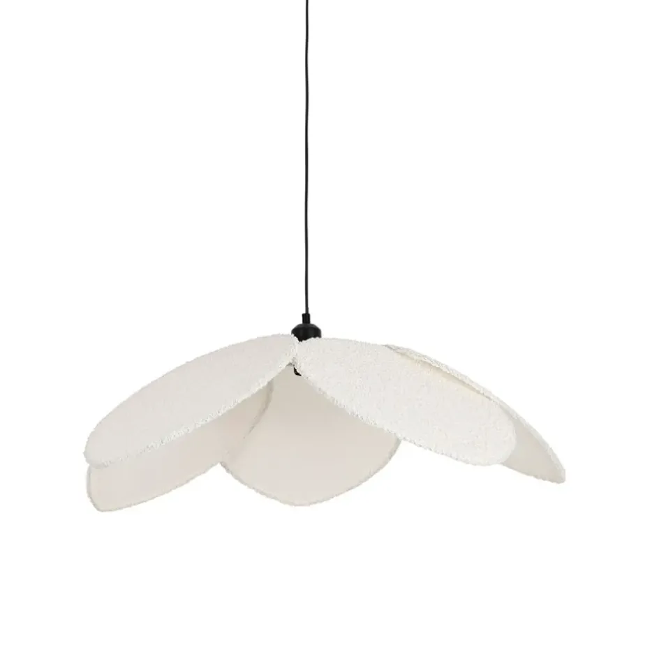 Fabrique de Styles Suspensions*Suspension bouclette écru d70cm