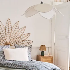 Fabrique de Styles Suspensions*Suspension bouclette écru d70cm