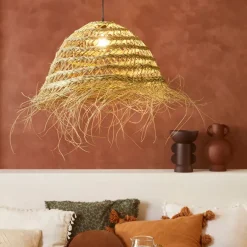 Fabrique de Styles Suspensions*Suspension en alfa d52cm - majorelle