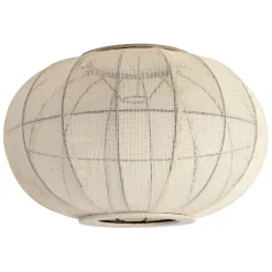 Fabrique de Styles Suspensions*Suspension en coton et fer écru non électrifiée d45xh28cm - Enigma