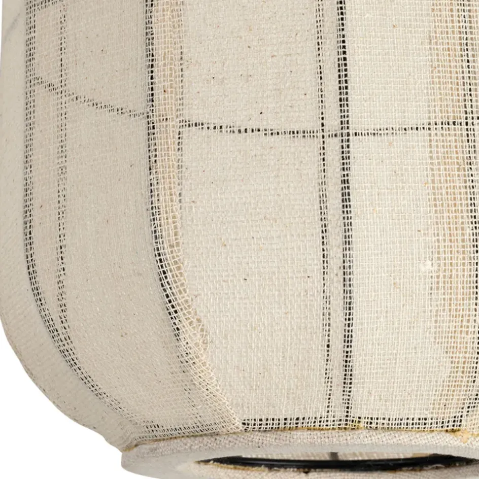 Fabrique de Styles Suspensions*Suspension en coton et fer écru non électrifiée d28xh35cm - Enigma