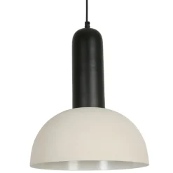 Fabrique de Styles Suspensions*Suspension en fer d30xh36cm noir et écru - Arty