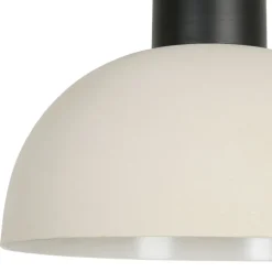 Fabrique de Styles Suspensions*Suspension en fer d30xh36cm noir et écru - Arty