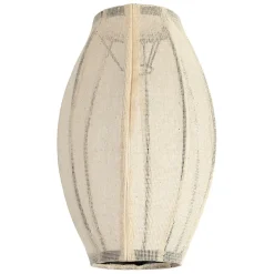 Fabrique de Styles Suspensions*Suspensionen coton et fer écru non électrifiée d25xh39cm - Enigma