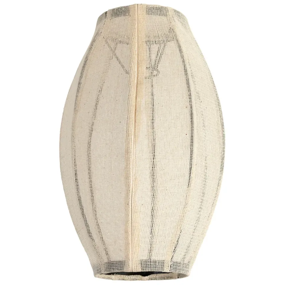 Fabrique de Styles Suspensions*Suspensionen coton et fer écru non électrifiée d25xh39cm - Enigma