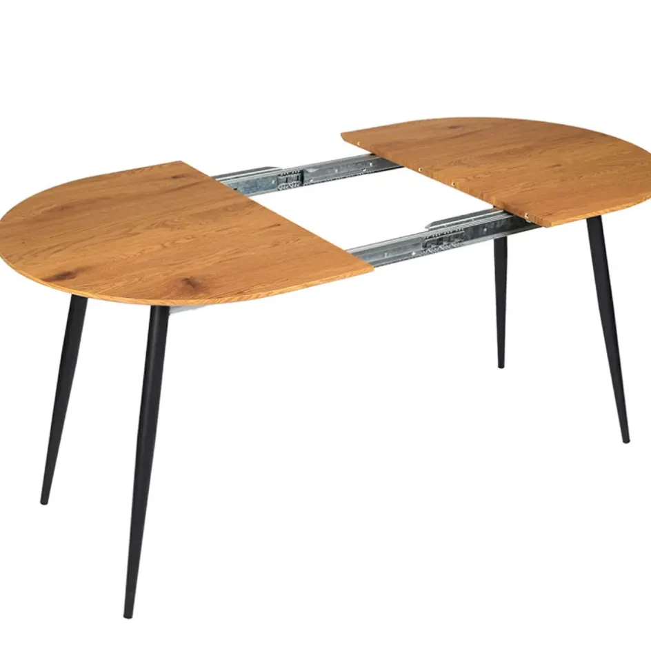 Fabrique de Styles Table De Salle À Manger*Table à manger avec allonge en bois 120(+40cm)x80cm - Lara