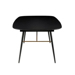 Fabrique de Styles Table De Salle À Manger*Table à manger avec allonge en placage chêne noir 180x105cm - Verona