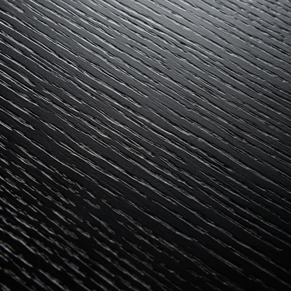 Fabrique de Styles Table De Salle À Manger*Table à manger avec allonge en placage chêne noir 180x105cm - Verona