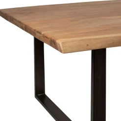 Fabrique de Styles Table De Salle À Manger*Table à manger en acacia massif et pieds en fer noir 240x110cm - Factory