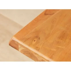 Fabrique de Styles Table De Salle À Manger*Table à manger en acacia massif et pieds en fer noir 240x110cm - Factory