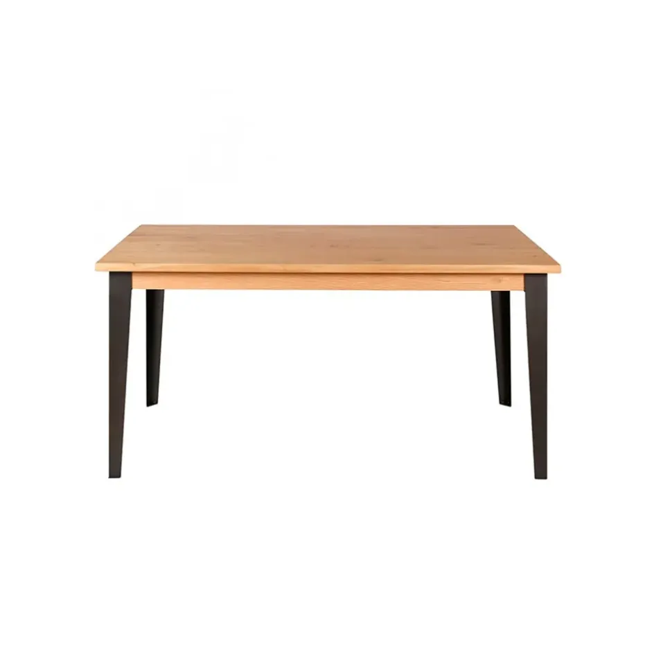Fabrique de Styles Table De Salle À Manger*Table à manger en chêne massif et pieds acier 160x90cm- Manny