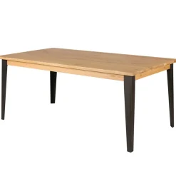 Fabrique de Styles Table De Salle À Manger*Table à manger en chêne massif et pieds acier L200cm - Manny