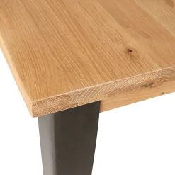 Fabrique de Styles Table De Salle À Manger*Table à manger en chêne massif et pieds acier L200cm - Manny